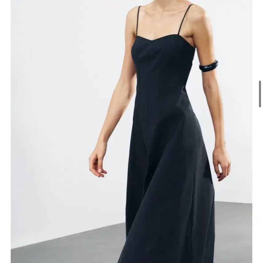 [BUNJANG] ZARA Black Long Dress / 블랙 롱 원피스 드레스. 자라롱원피스