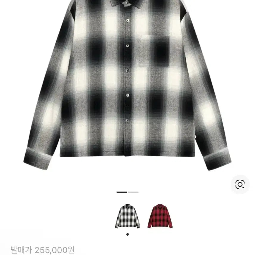 [BUNJANG] Stussy Loose Weave Plaid Shirt Gray L / 스투시 셔츠 루즈 위브 플레이드 셔츠 그레이 L