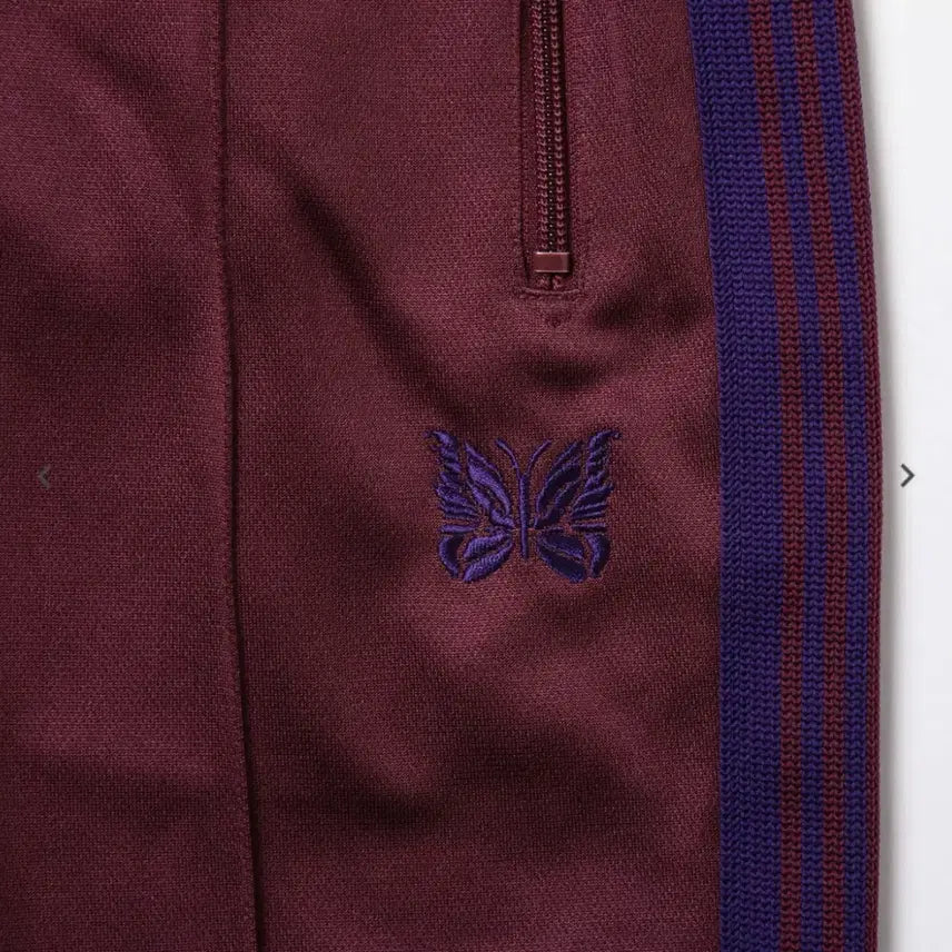 [BUNJANG] Needles Track Pants Straight Fit Wine S Size / 니들스 트랙팬츠 스트레이트핏 와인 s사이즈