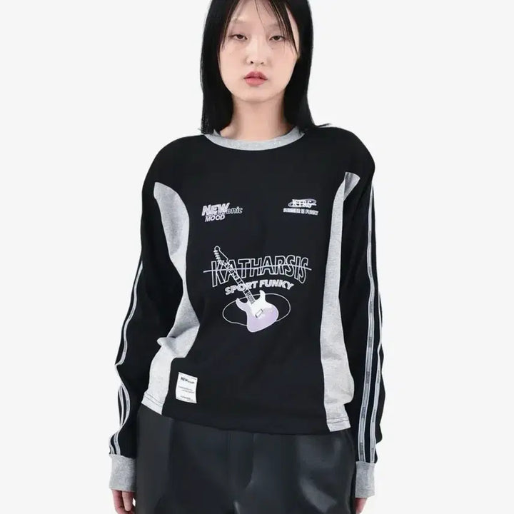 [BUNJANG] Catharsis Electric Guitar T-Shirt / 카타르시스 일렉 기타 티셔츠 BK_FREE