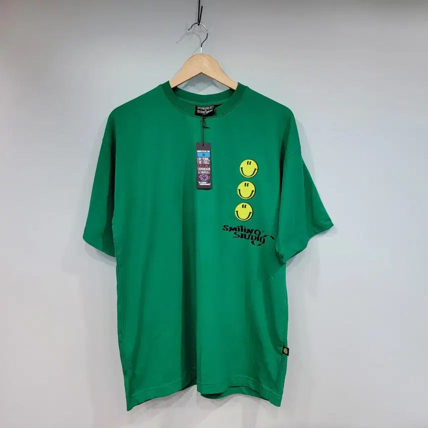 [SOLD OUT] 2PJT 스마일 반팔 티셔츠 그린