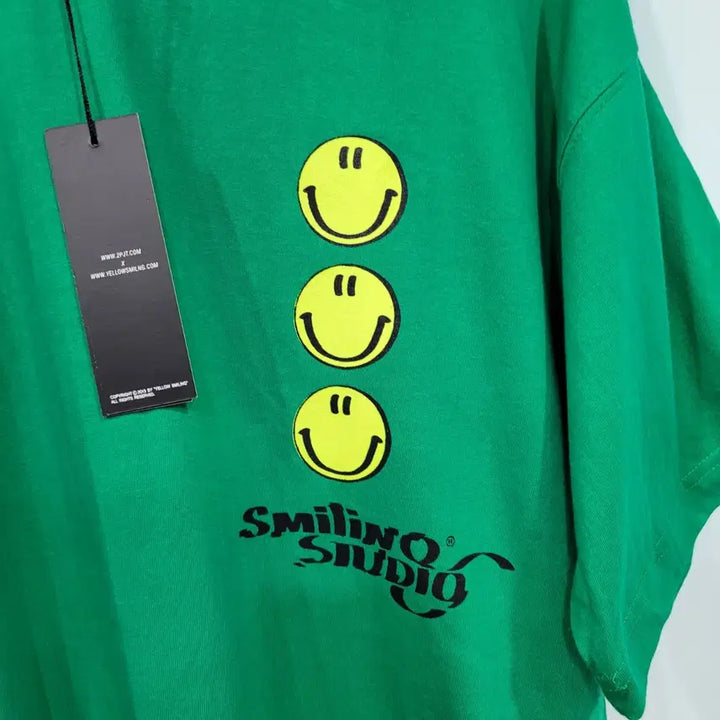 [SOLD OUT] 2PJT 스마일 반팔 티셔츠 그린