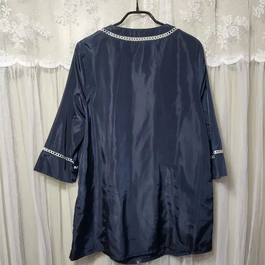 [BUNJANG] Monte Milano Half Satin Jacket Navy / 몬테밀라노Monte Milano 하프 샤틴 쟈켓 네이비