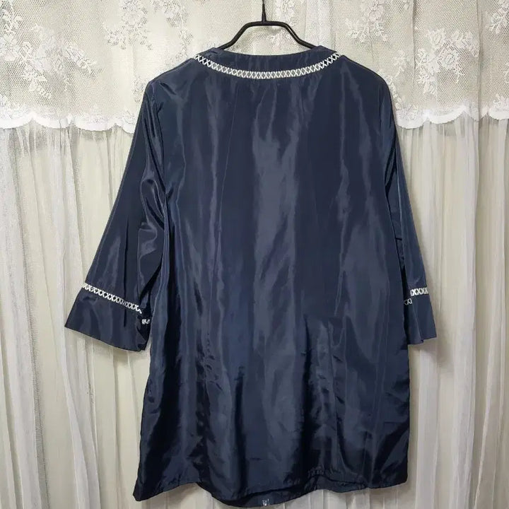 [BUNJANG] Monte Milano Half Satin Jacket Navy / 몬테밀라노Monte Milano 하프 샤틴 쟈켓 네이비