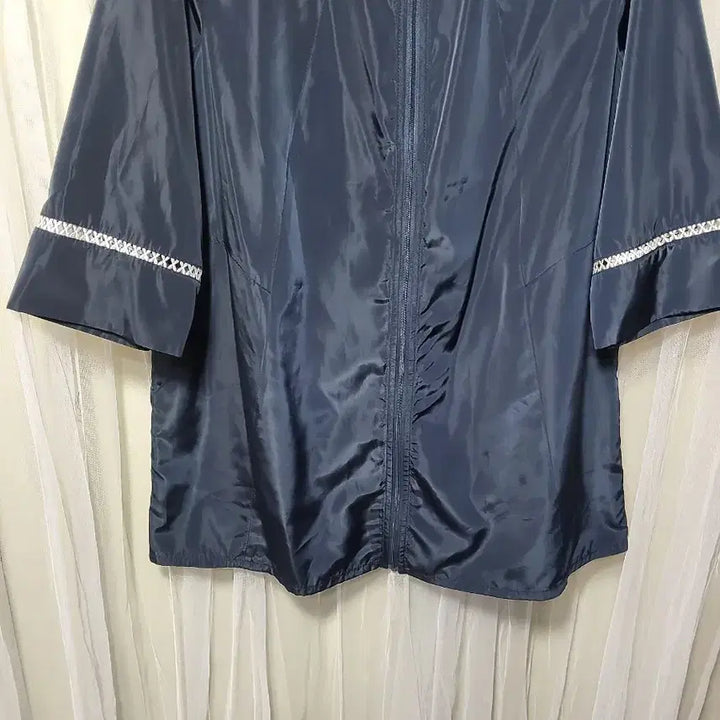 [BUNJANG] Monte Milano Half Satin Jacket Navy / 몬테밀라노Monte Milano 하프 샤틴 쟈켓 네이비