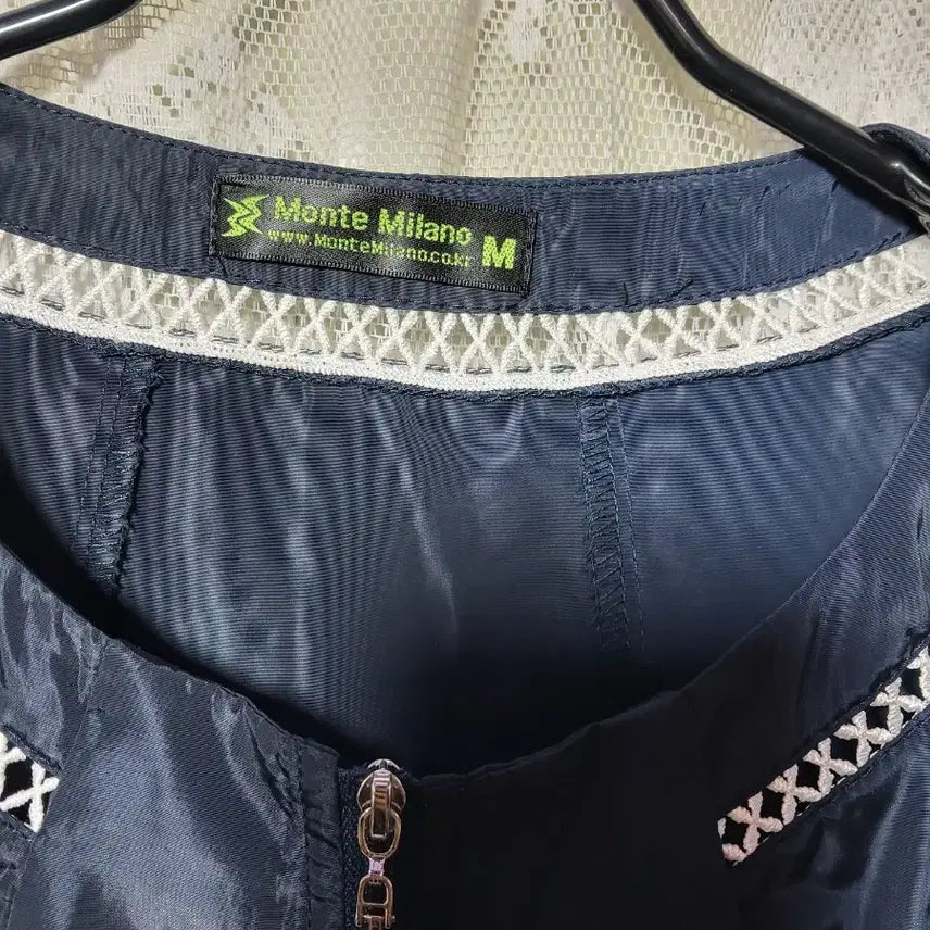 [BUNJANG] Monte Milano Half Satin Jacket Navy / 몬테밀라노Monte Milano 하프 샤틴 쟈켓 네이비