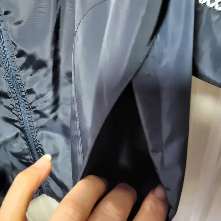 [BUNJANG] Monte Milano Half Satin Jacket Navy / 몬테밀라노Monte Milano 하프 샤틴 쟈켓 네이비