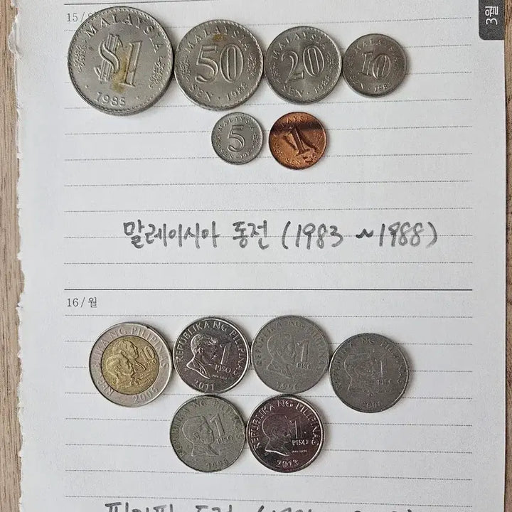 [BUNJANG] Old Coins from 11 Countries Bundle Set / (일괄/개별) 세계 11개국 옛날 동전 모음
