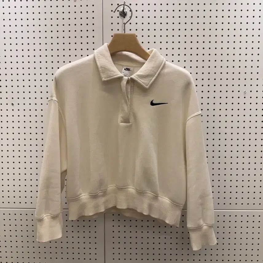 [BUNJANG] Nike Crop Half-Zip Sweatshirt U1625 / 나이키 하프집업 크롭 맨투맨 U1625