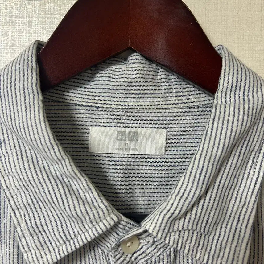 [SOLD OUT] 유니클로 스트라이프 린넨셔츠 XL