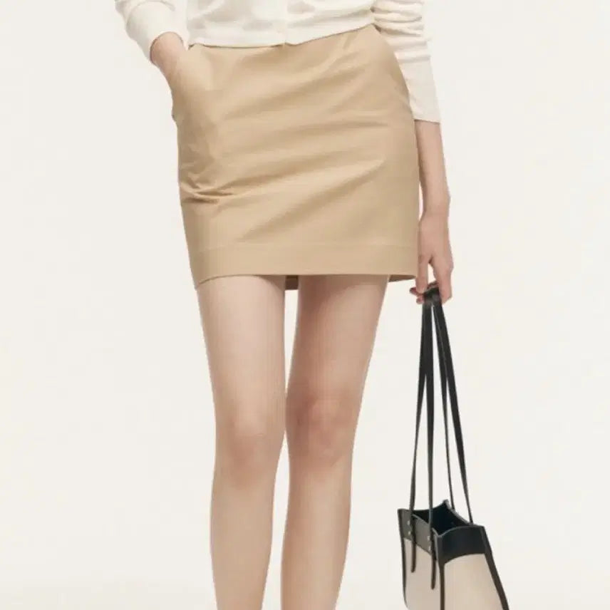 [SOLD OUT] 시에 sie 드레 미니 스커트 24SS 베이지