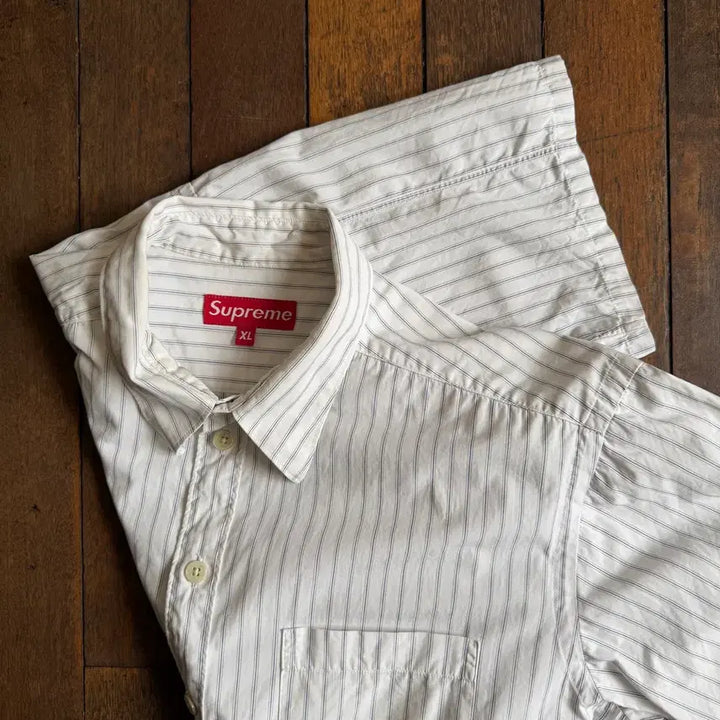 [SOLD OUT] 90s 슈프림 Supreme 스트라이프 반팔 셔츠 남방