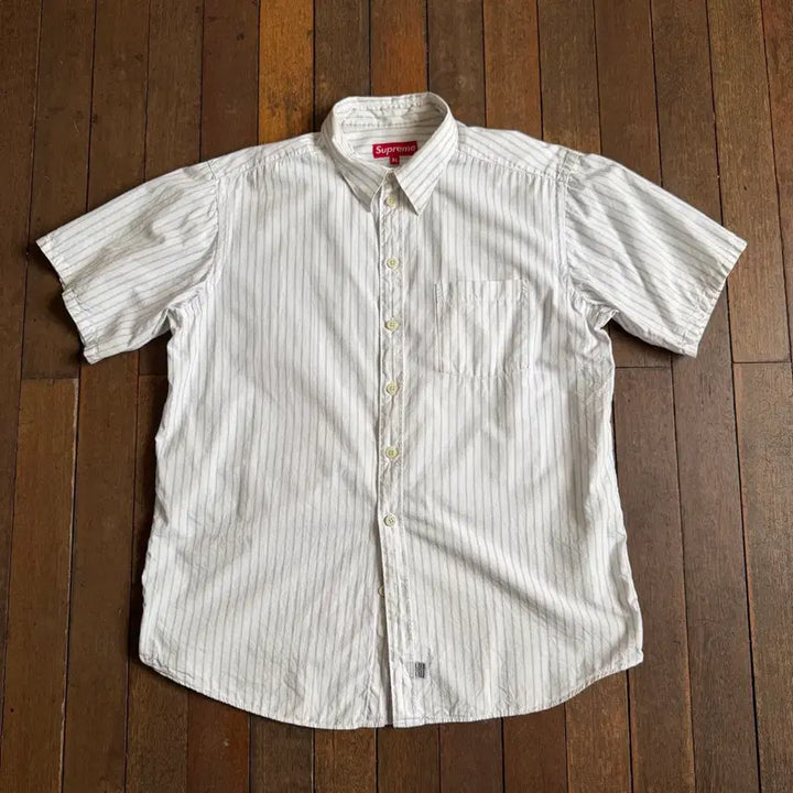 [SOLD OUT] 90s 슈프림 Supreme 스트라이프 반팔 셔츠 남방