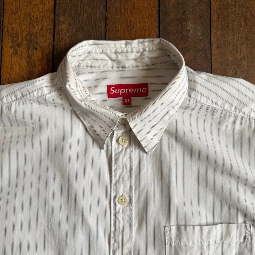 [SOLD OUT] 90s 슈프림 Supreme 스트라이프 반팔 셔츠 남방