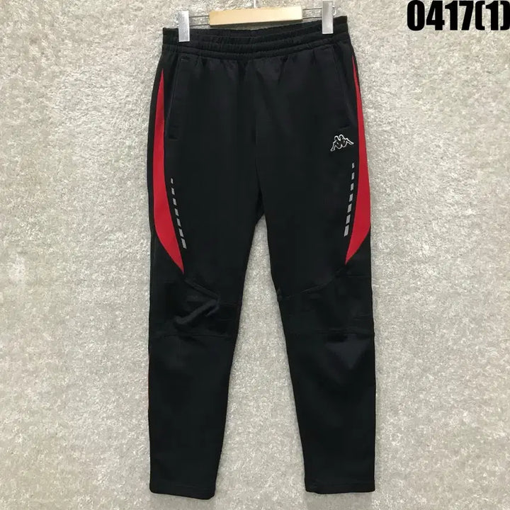 [BUNJANG] Kappa Black and Red Training Pants (L) / 카파 블랙/레드 트레이닝 바지 L
