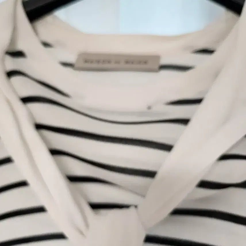 [BUNJANG] Striped Knit Cardigan Top / 줄무늬 반팔 니트 가디건 스타일