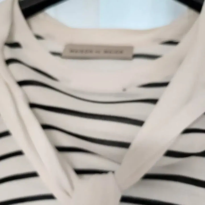 [BUNJANG] Striped Knit Cardigan Top / 줄무늬 반팔 니트 가디건 스타일