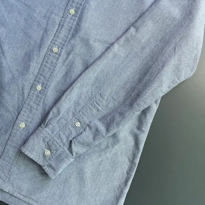 [BUNJANG] Polo Ralph Lauren Oxford Shirt (Gray, M) / [M] 폴로 랄프로렌 멀티로고 옥스포드 셔츠
