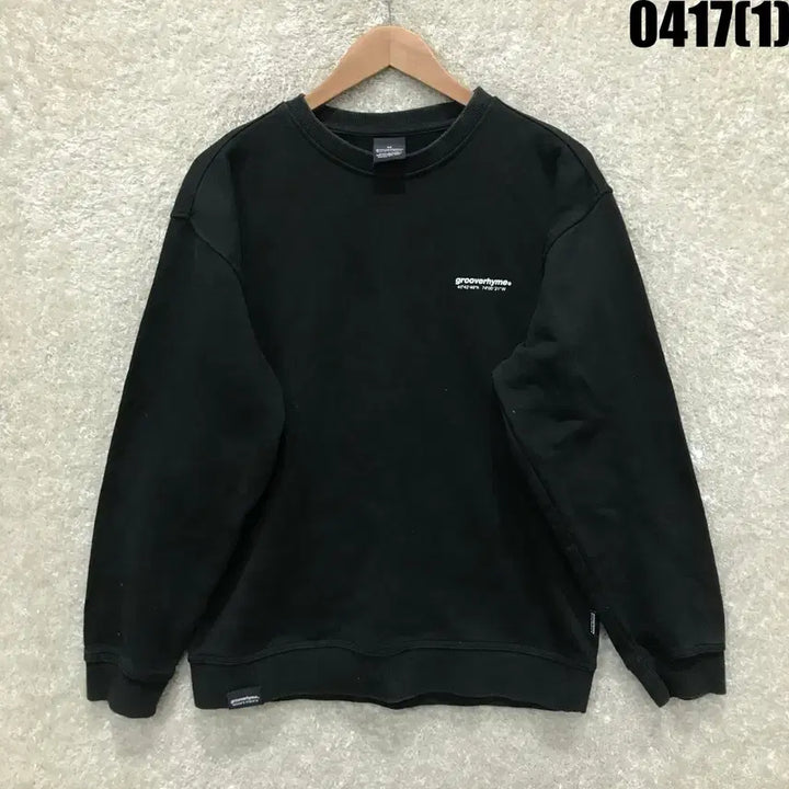 [SOLD OUT] Grooverhyme 블랙 맨투맨 티셔츠 m