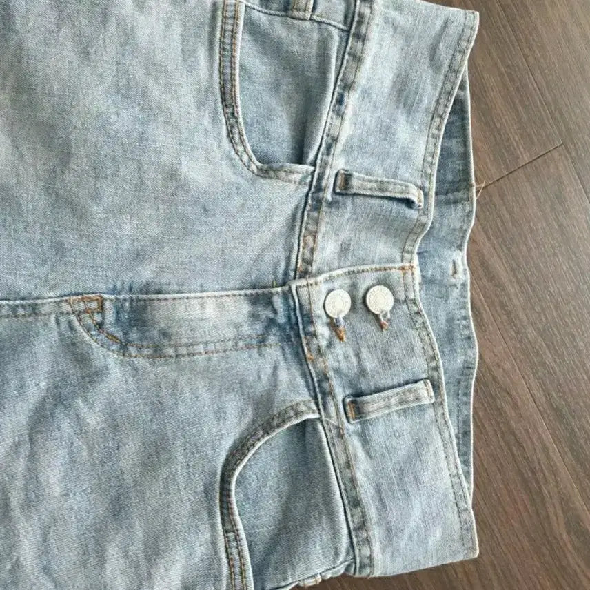 [BUNJANG] High-Waist Light Blue Denim Jeans / (오늘특가) 연청 하이웨스트 청바지