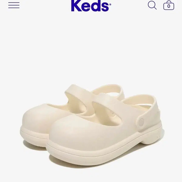 [BUNJANG] Keds Mary Jane Crocs Ivory Sandals 240 / 케즈 메리제인 크록스 아이보리 샌들 240