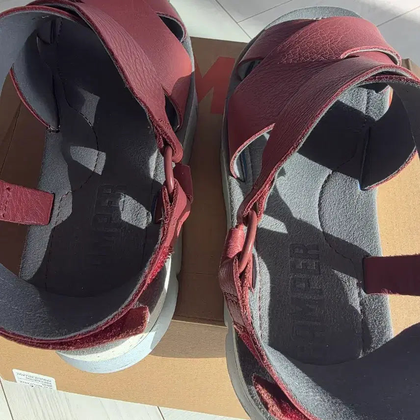 [BUNJANG] Camper Oruga Sandals 37 Burgundy / 캠퍼 오루가 camper oruga 샌들 37사이즈 235 240 버건디