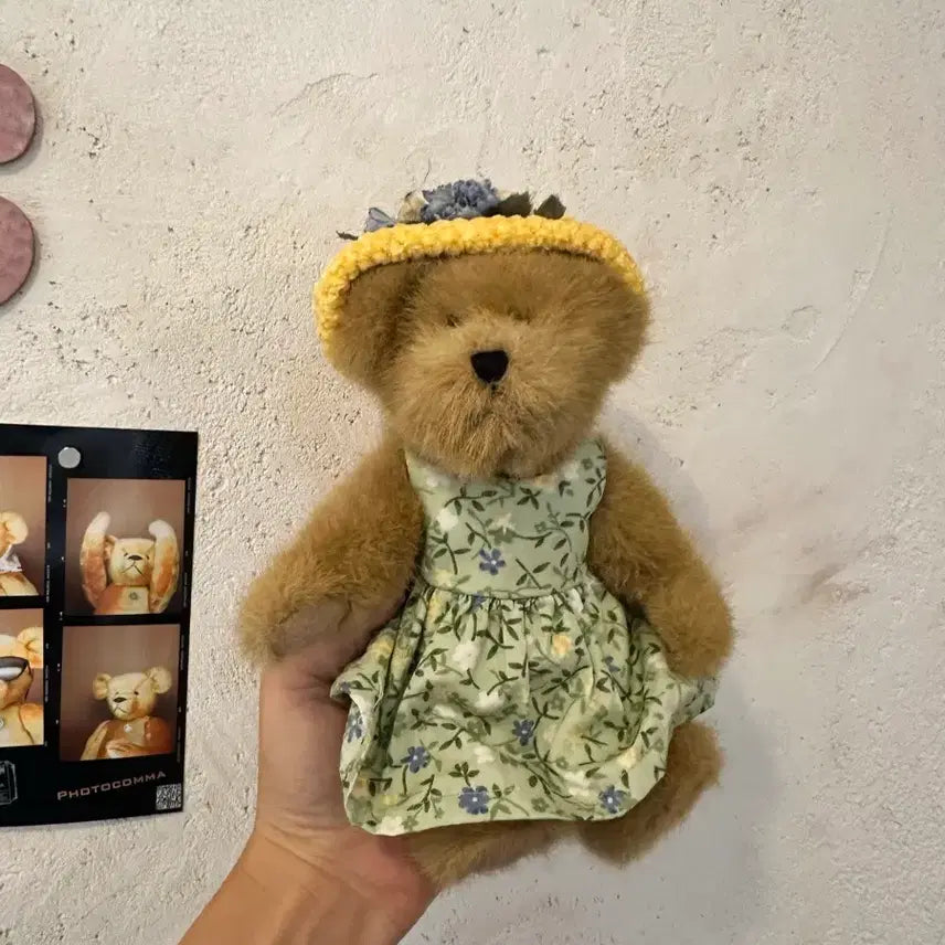 [BUNJANG] Boys Bear Yellow Hat Dress Doll / 보이즈베어 노란모자원피스