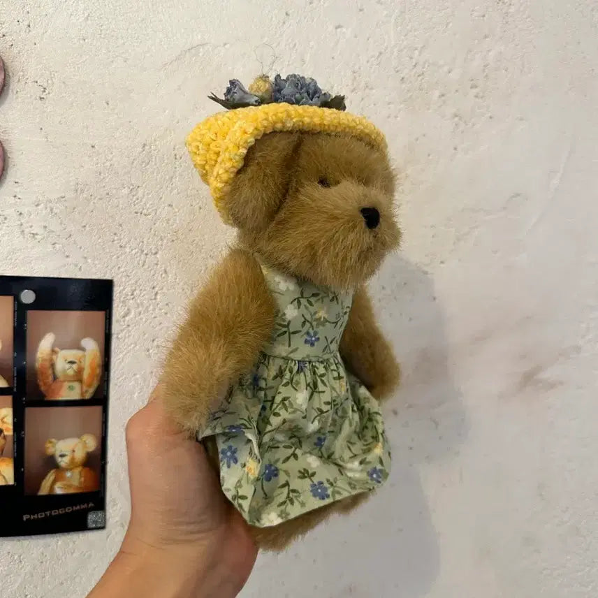 [BUNJANG] Boys Bear Yellow Hat Dress Doll / 보이즈베어 노란모자원피스