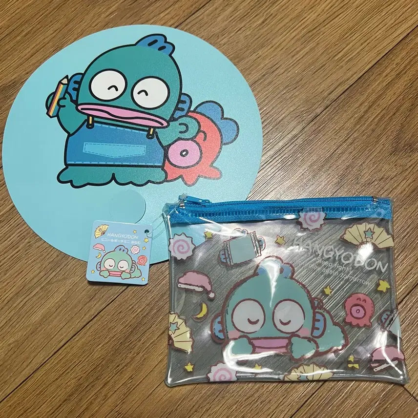 [BUNJANG] Hangyodong Pouch and Fan Set / 한교동 파우치+부채(새상품)