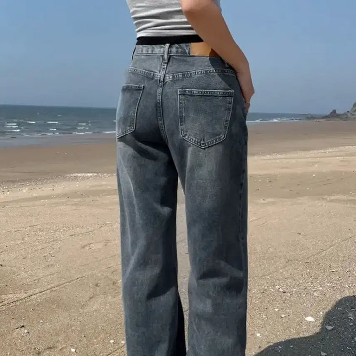 [BUNJANG] Wide Denim Jeans / 와이드 청바지 데님바지 데님팬츠
