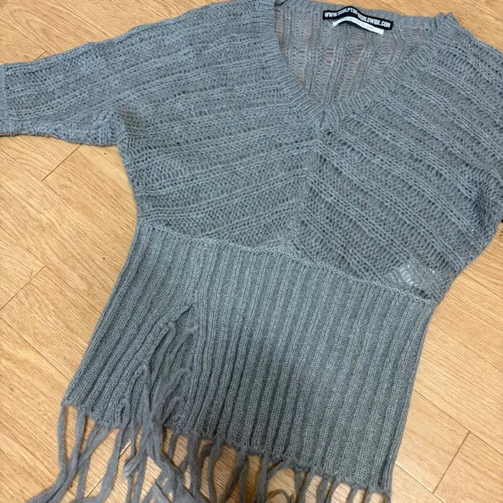 [BUNJANG] Sculptor Two-Way Upside Down Knit Sweater / 스컬프터 투워이 업사이드다운 니트 s