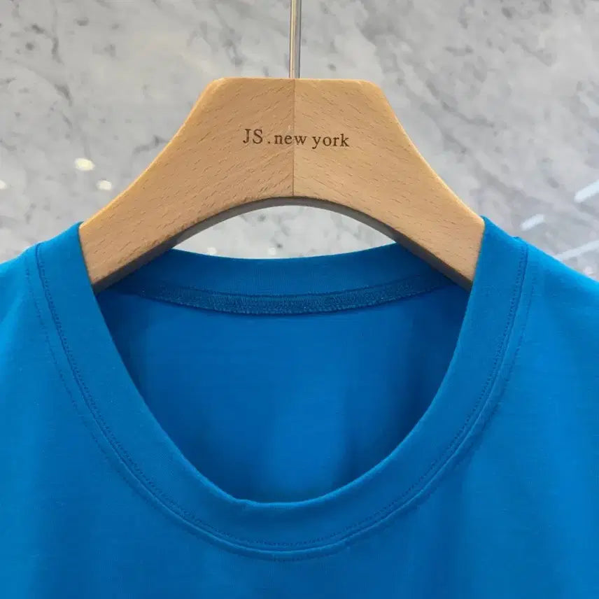 [BUNJANG] JS New York Style Basic Cap Sleeve T-Shirt / js뉴욕스타일신상(당일발송)라운드 기본 캡소매 반팔티