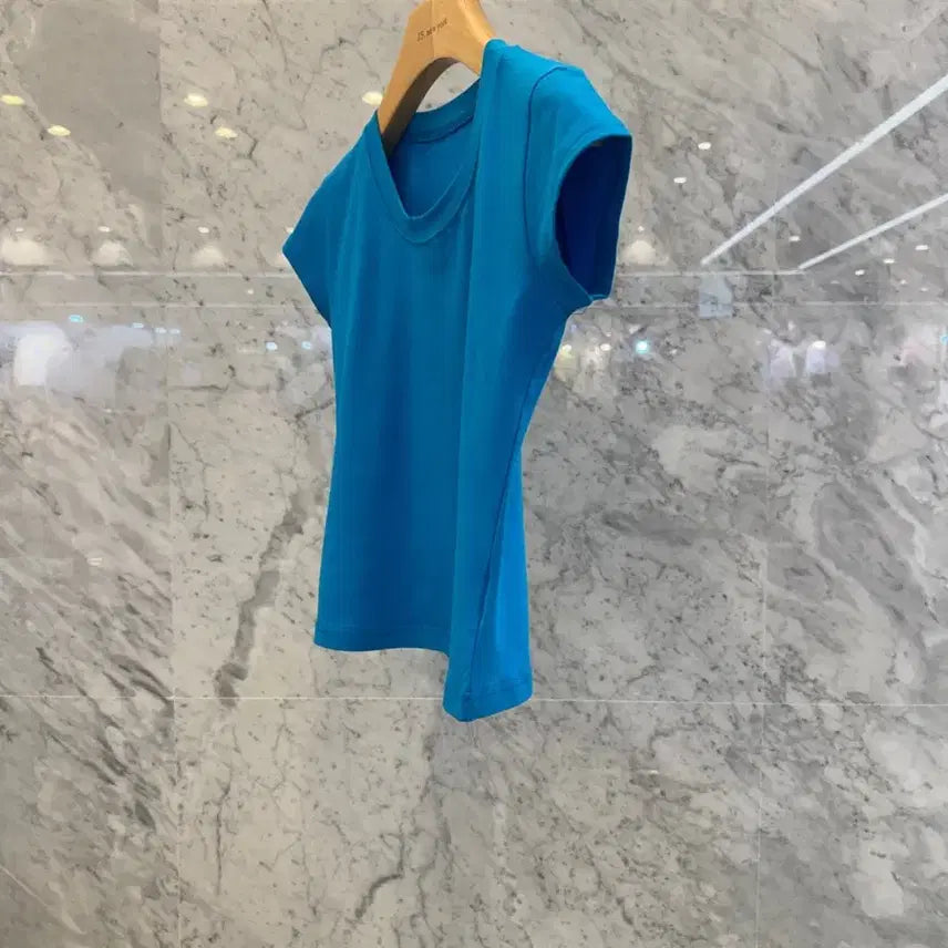 [BUNJANG] JS New York Style Basic Cap Sleeve T-Shirt / js뉴욕스타일신상(당일발송)라운드 기본 캡소매 반팔티