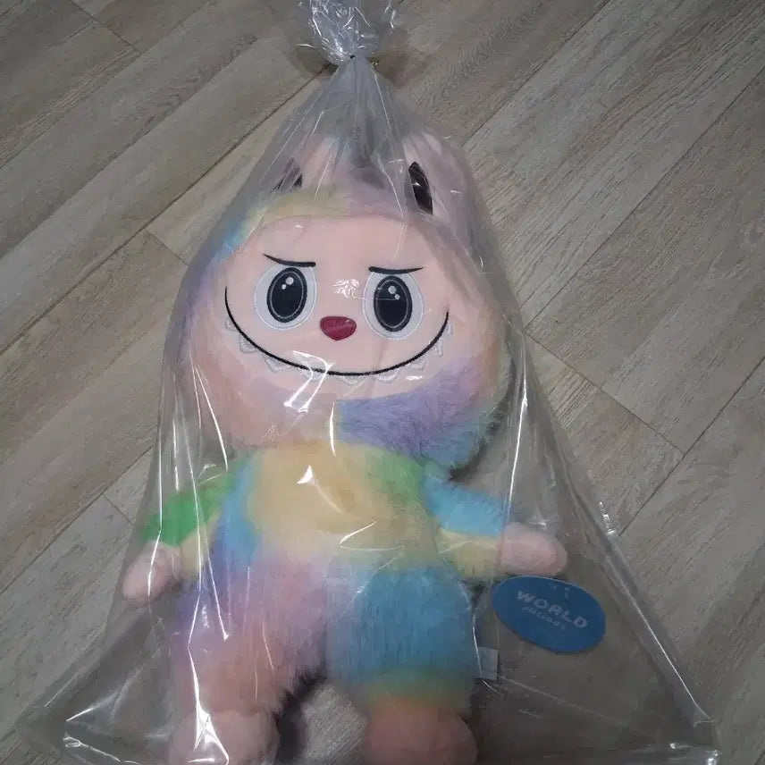 [BUNJANG] Rainbow La Vuvu Plush Doll / 무지개 라부부봉제인형/대형(무료배송)