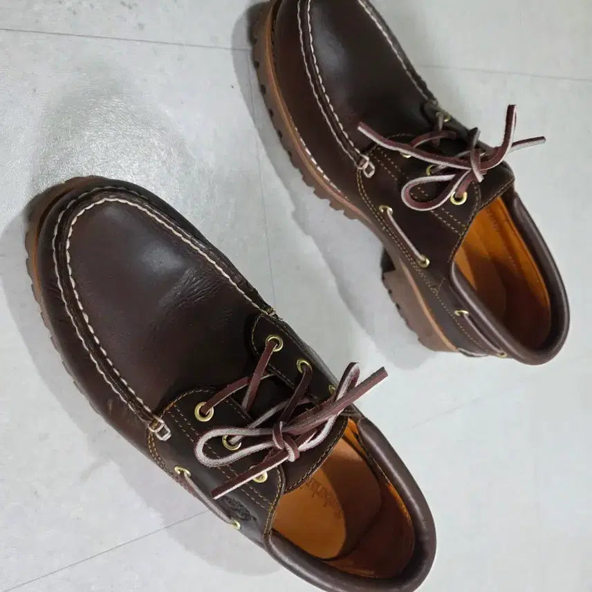 [SOLD OUT] 팀버랜드 3아이 보트 슈즈 브라운 290