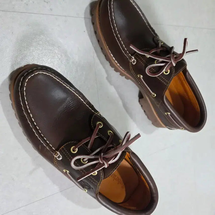 [SOLD OUT] 팀버랜드 3아이 보트 슈즈 브라운 290