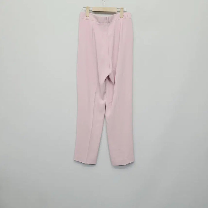 [BUNJANG] Benito Pink Wide Tucked Slacks (Long, Size L) / 베니토 자체제작 핀턱 와이드 슬랙스 (핑크/롱기장/L사이즈)