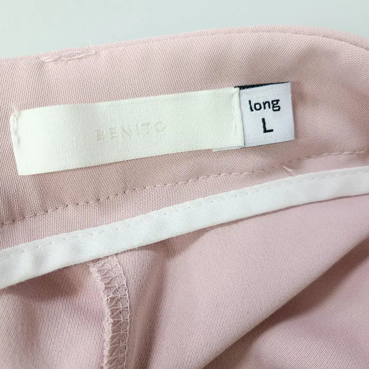 [BUNJANG] Benito Pink Wide Tucked Slacks (Long, Size L) / 베니토 자체제작 핀턱 와이드 슬랙스 (핑크/롱기장/L사이즈)