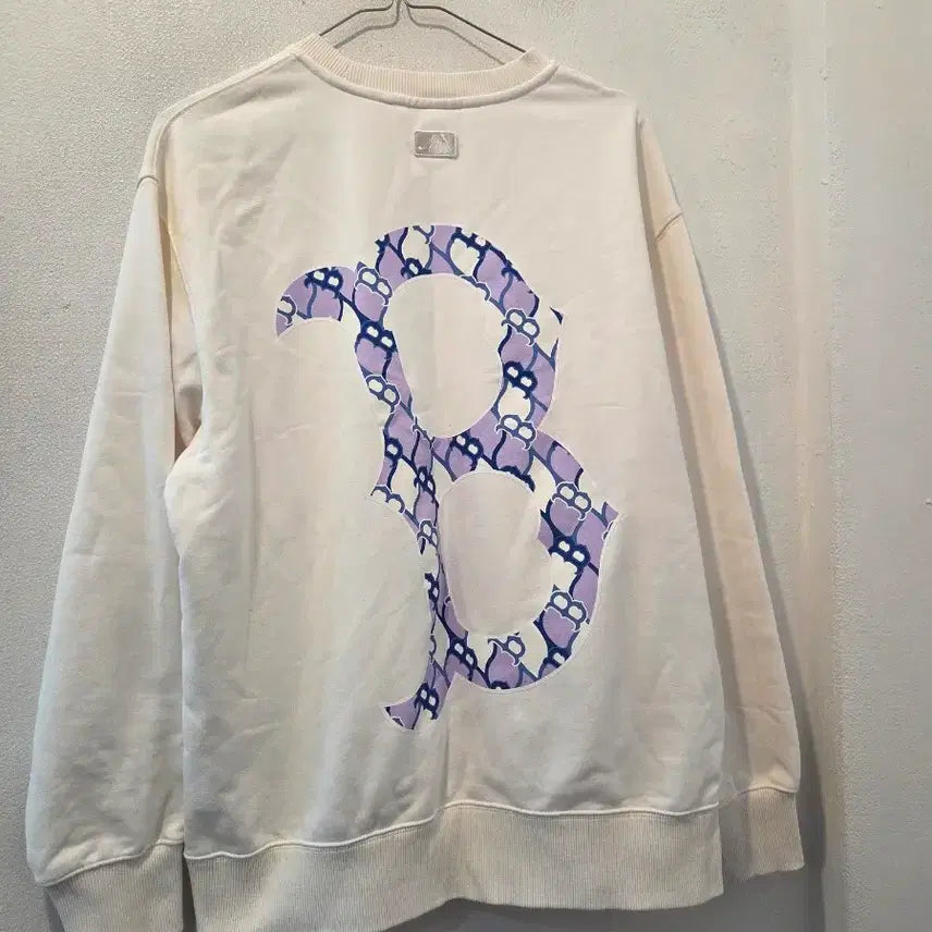 [BUNJANG] MLB Boston Ivory Sweatshirt / MLB 보스턴 아이보리 맨투맨 티셔츠
