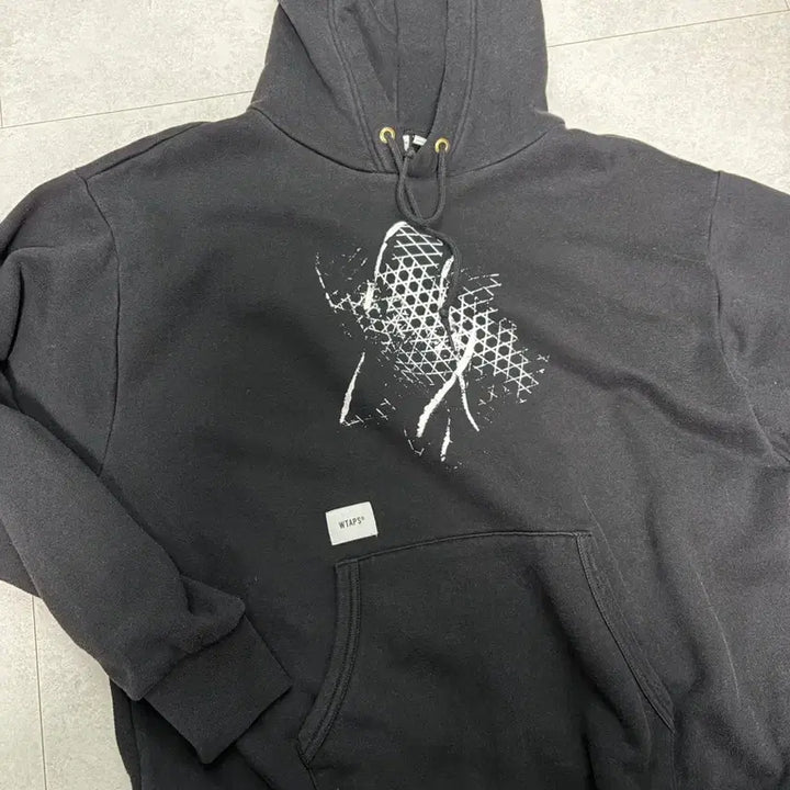 [BUNJANG] WTAPS Vans Collaboration Black Hoodie / 더블탭스 반스 후드 블랙 4 사이즈