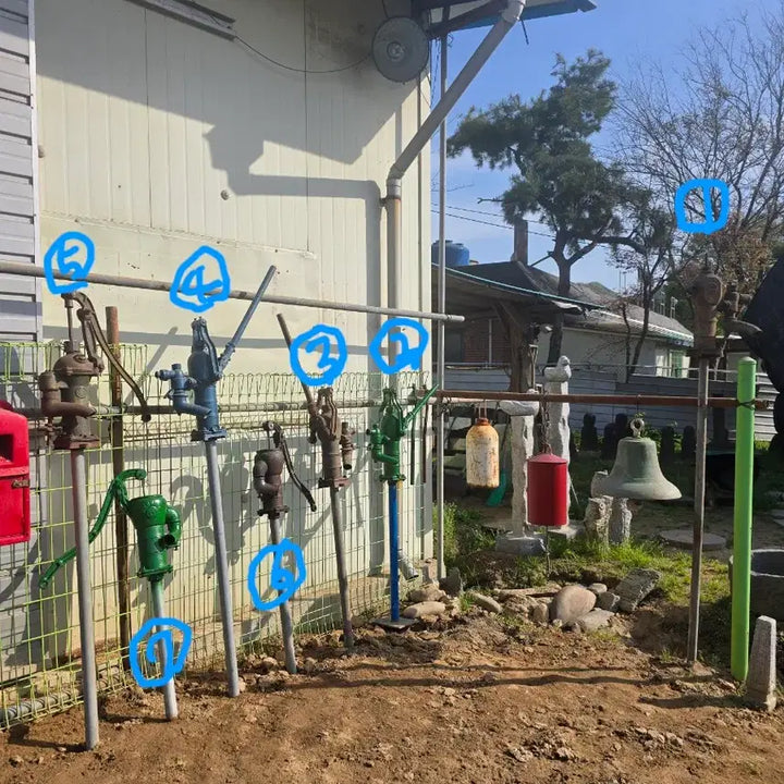 [BUNJANG] Antique Water Pump Set of 7 / 옛날 작두펌프 7개