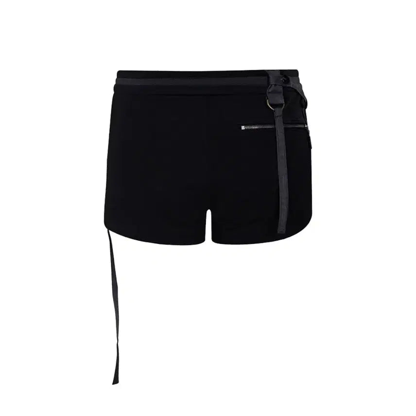 [BUNJANG] Please No Follow Tana Button Shorts Deep Black S / (새상품) 플노팔 타나 버튼 쇼츠 딥블랙 S 플리즈노팔로우