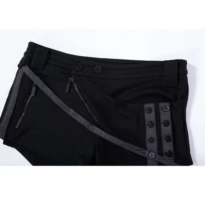 [BUNJANG] Please No Follow Tana Button Shorts Deep Black S / (새상품) 플노팔 타나 버튼 쇼츠 딥블랙 S 플리즈노팔로우