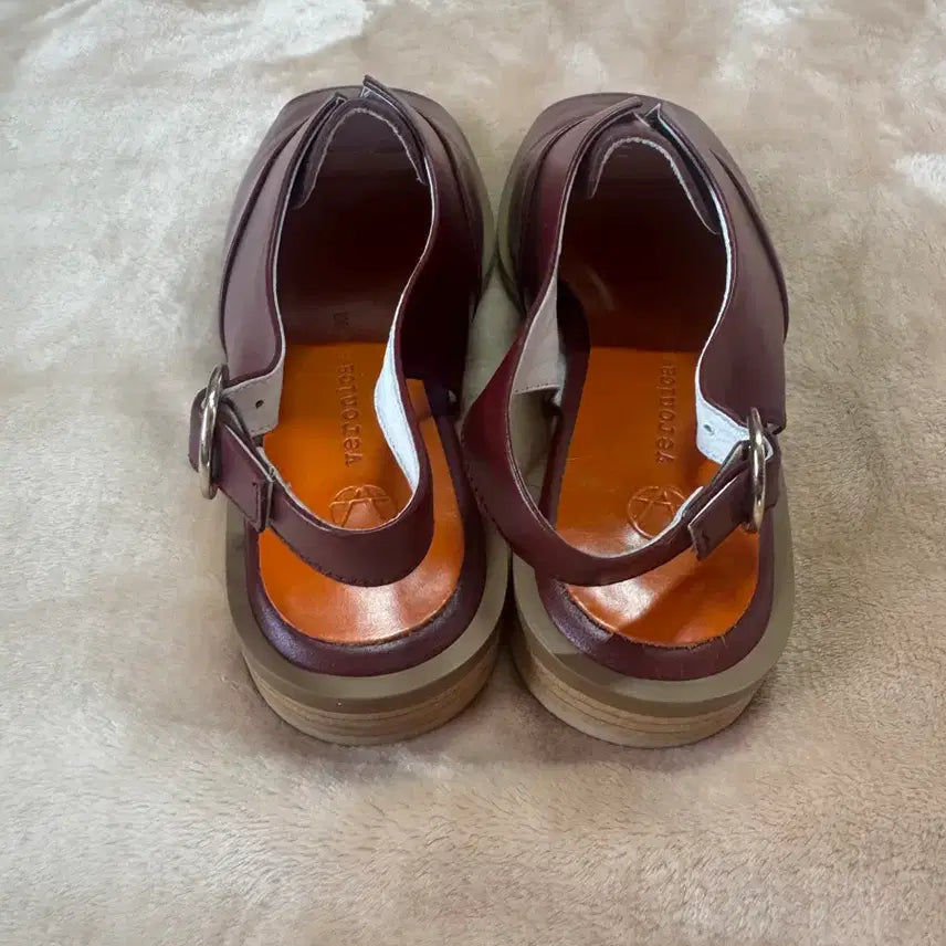 [BUNJANG] Veronica London Burgundy Sandals / 베로니카런던 버건디 샌들