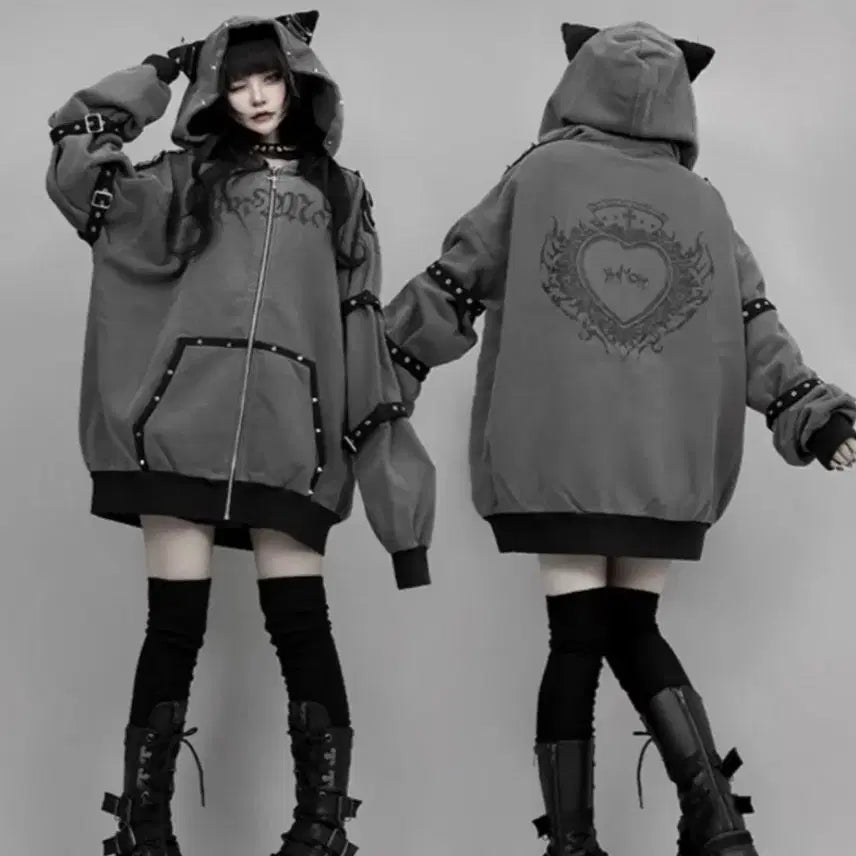 [SOLD OUT] 딤모아르 네코미미 후드집업