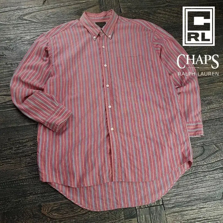[BUNJANG] CHAPS Ralph Lauren Japan Oversized Striped Shirt / 챕스 랄프로렌 재팬 오버핏 스트라이프 셔츠 M20082