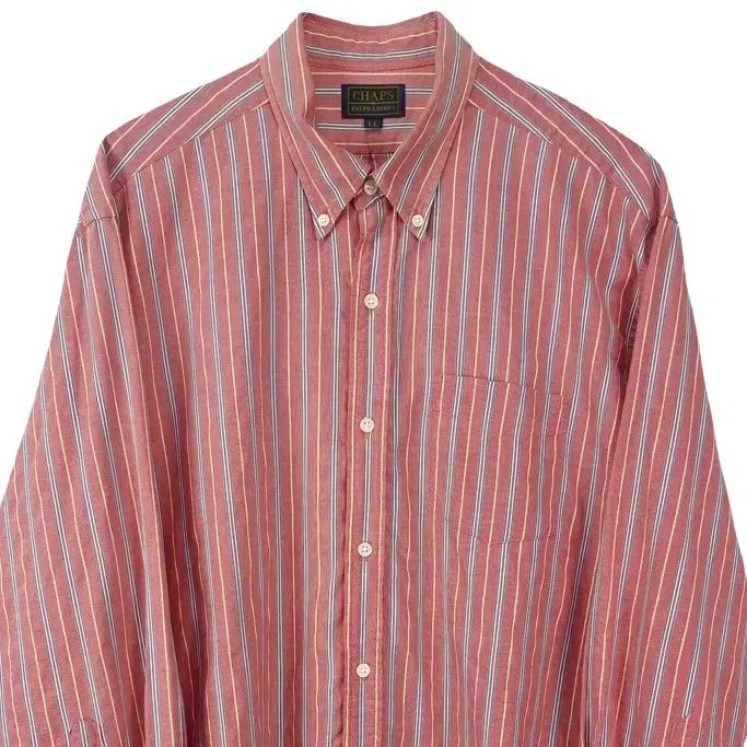 [BUNJANG] CHAPS Ralph Lauren Japan Oversized Striped Shirt / 챕스 랄프로렌 재팬 오버핏 스트라이프 셔츠 M20082