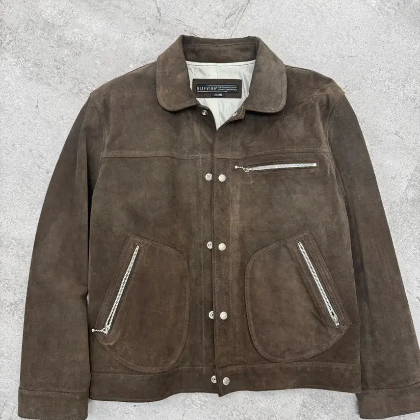 [BUNJANG] DIAPVINE Suede Jacket XL / 디아프바인 스웨이드 자켓 XL