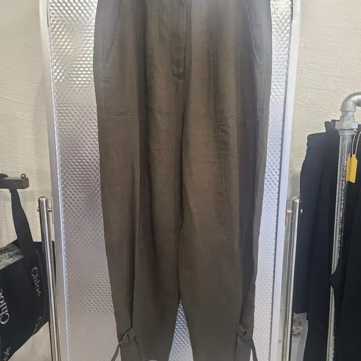 [SOLD OUT] [the ilma] 린넨 밴딩 스트랩 팬츠 S