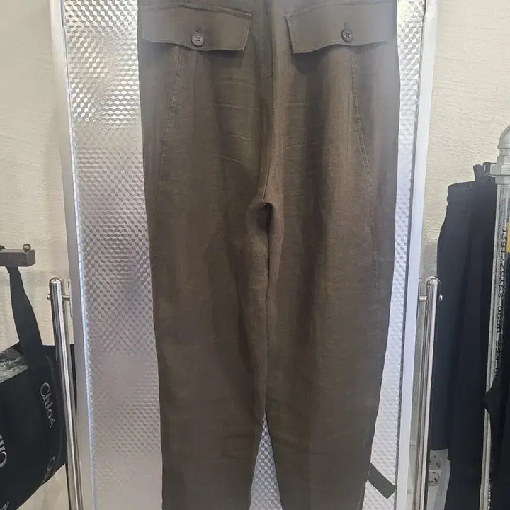 [SOLD OUT] [the ilma] 린넨 밴딩 스트랩 팬츠 S